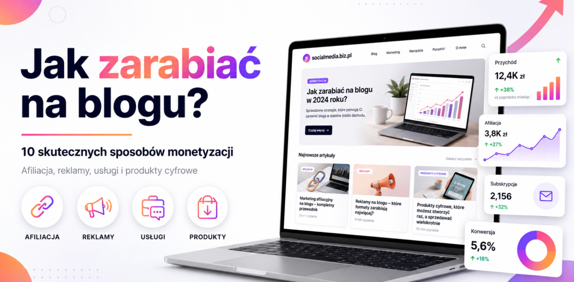 Jak zarabiać na blogu? Poradnik 2026 1 Social Media