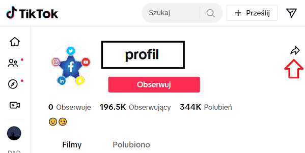 Jak skopiować link do Profilu TikTok? - Social Media