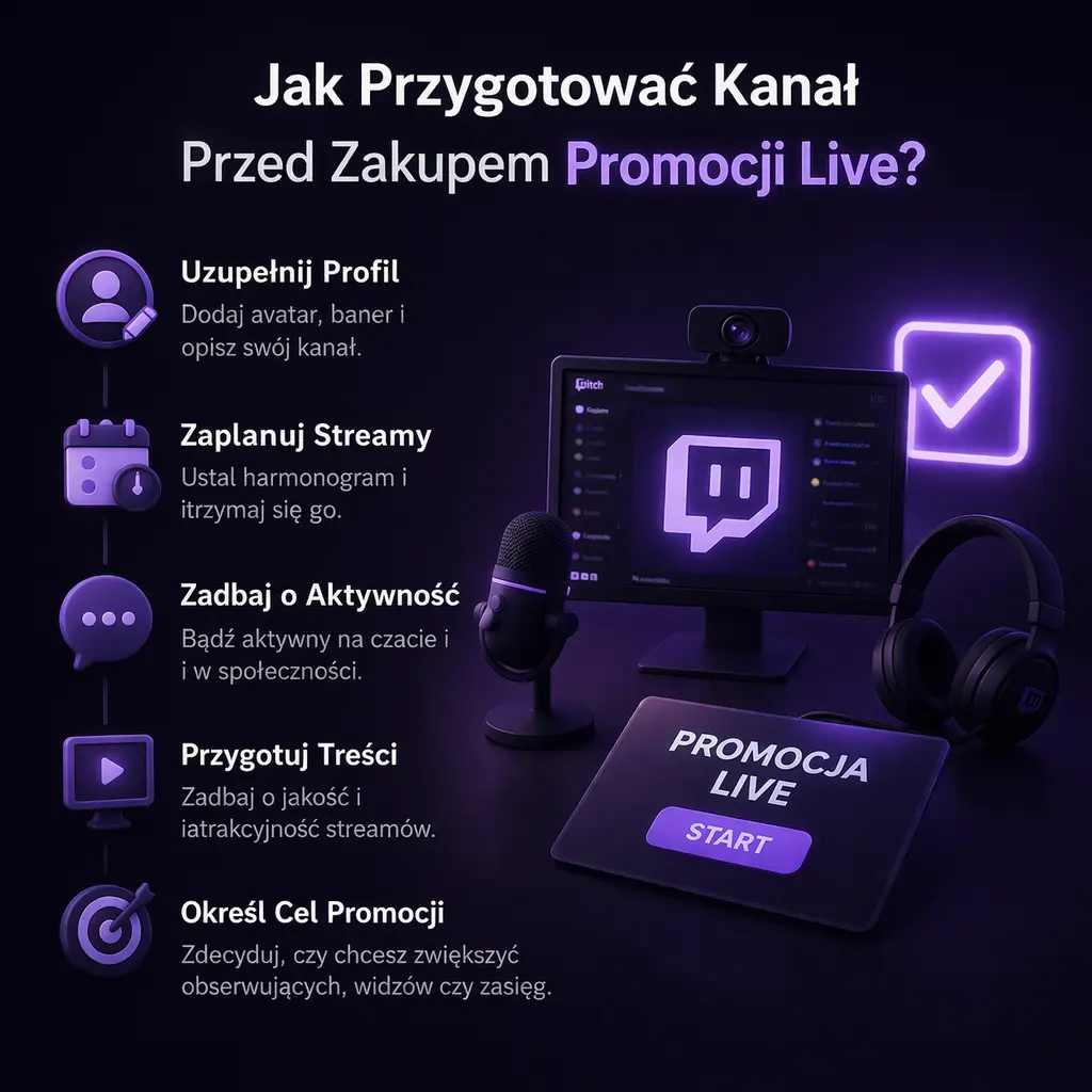 Jak Przygotować Kanał Przed Zakupem Promocji Live