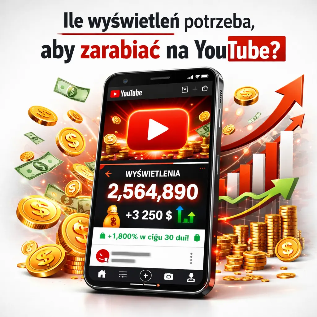 Ile wyświetleń potrzeba, aby zarabiać na YouTube