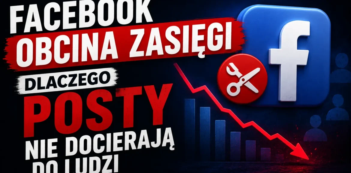Facebook obcina zasięgi – dlaczego posty nie docierają do ludzi
