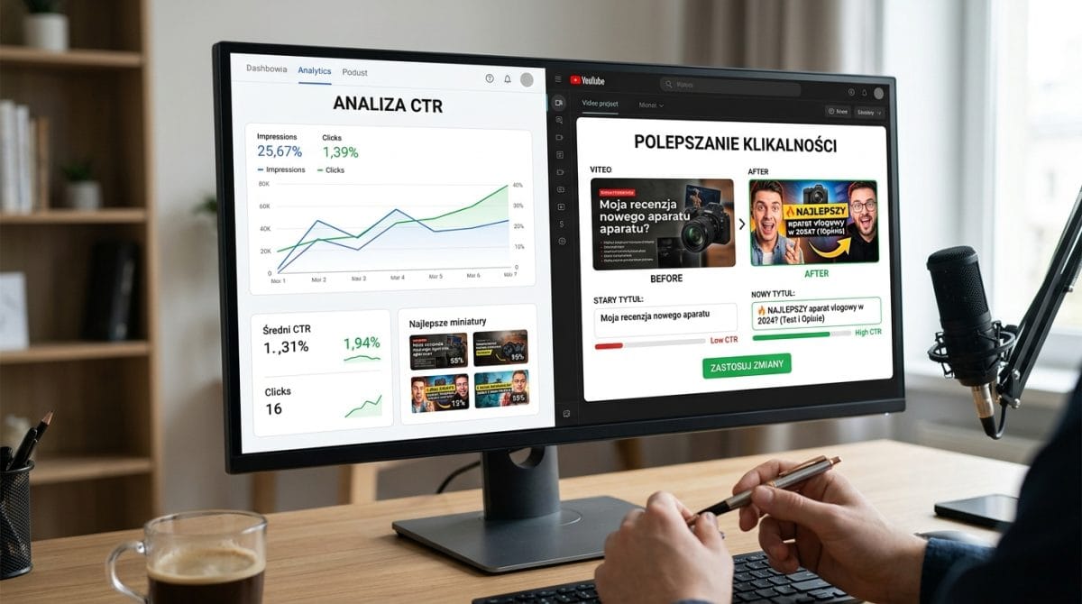 Analiza CTR: Jak poprawić klikalność miniatur i tytułów?