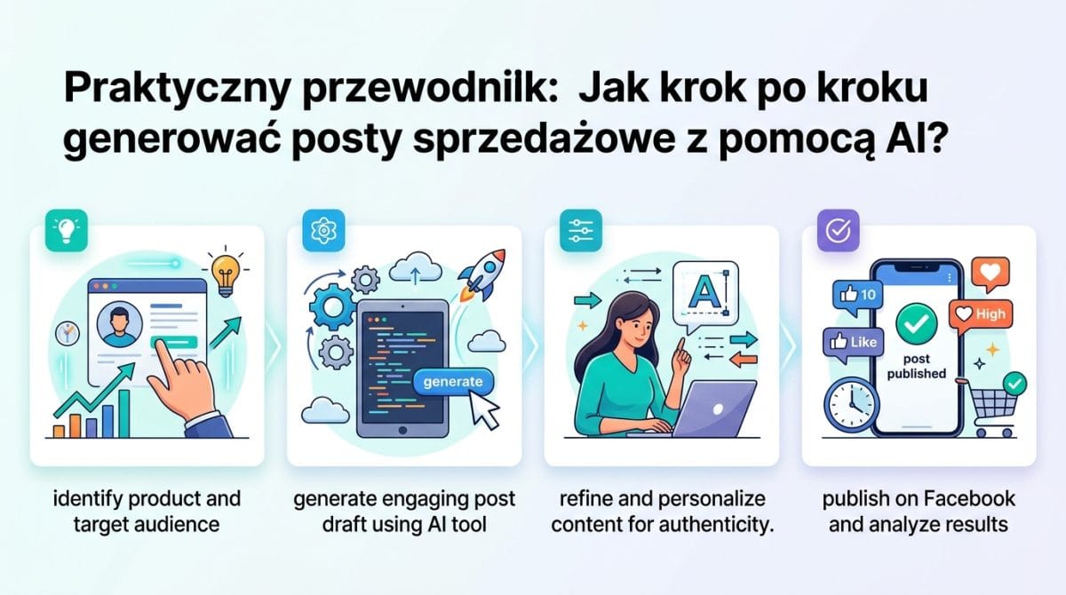Praktyczny przewodnik: Jak krok po kroku generować posty sprzedażowe z pomocą AI?