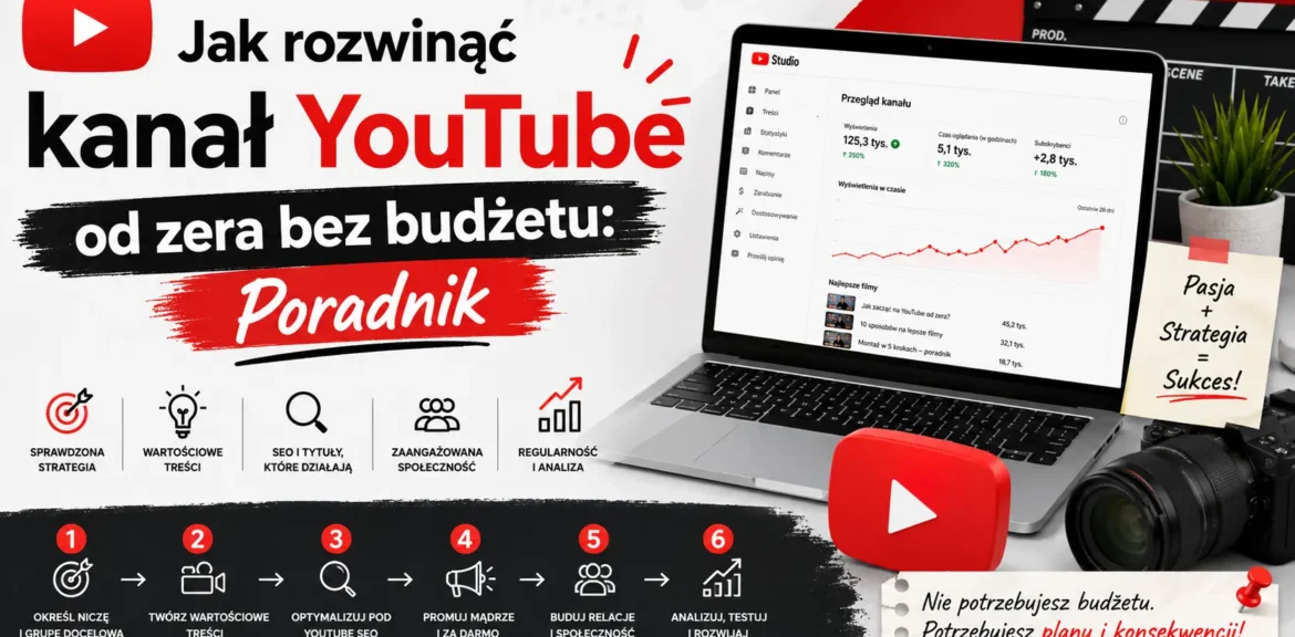 Jak rozwinąć kanał YouTube od zera bez budżetu